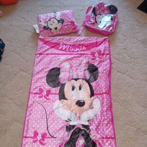 Minnie Mouse Pink Sleeping Bag